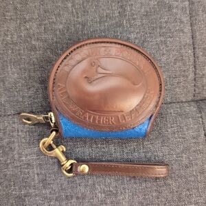 “Dooney & Bourke” Glow-in-the-Dark, Blue “All-Weather Leather Sm. Duck Wristlet”